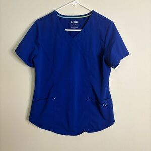 Scrubstar Royal Blue Women's Short Sleeve Top Small Medium Scrub Top Uniform